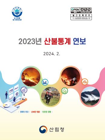 2023년 산불통계연보 표지